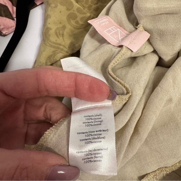 WeWoreWhat Beige Linen Blend Strapless Mini Dress Size 2 - Picture 10 of 15